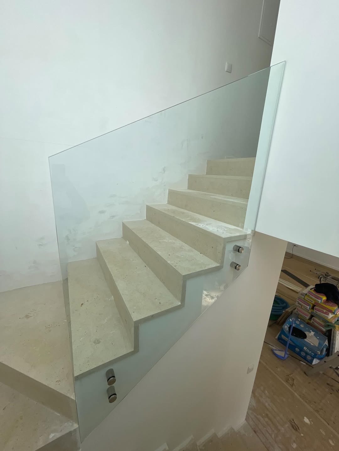 Guarda de Escada em Vidro